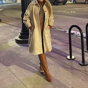 Doe & Rae Colorblock Turtleneck Sweater Dress